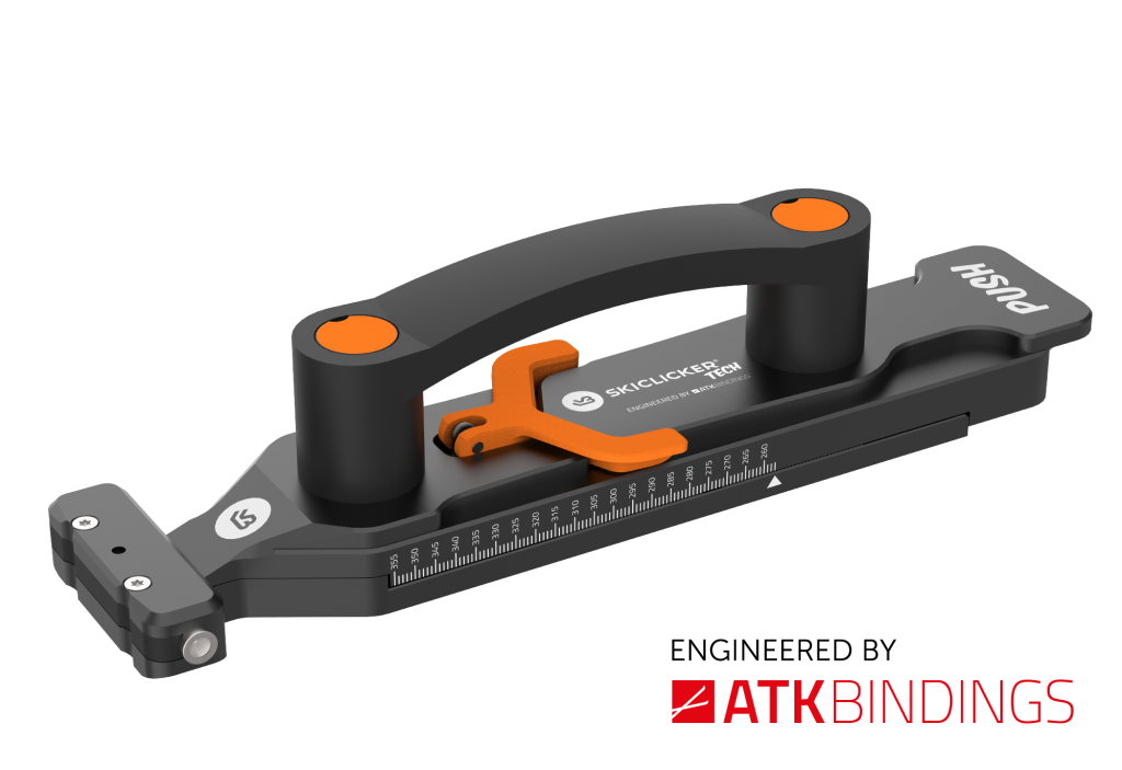 SkiClicker Tech tool for binding adjustment and alignment touring bindings