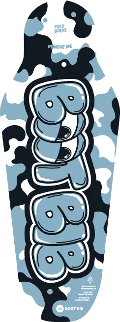 Boot Bib Junior Camo Blue