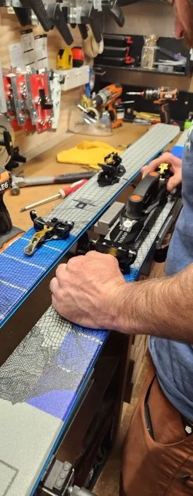 Mounting a touring binding at Small Planet Sports