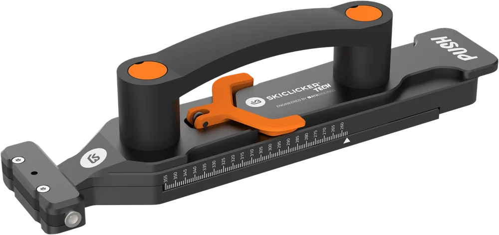 SkiClicker® Tech — mounting tool for adjustable tech bindings